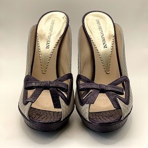 Emporio Armani 2 Shades of Purple 5-inch High Heal